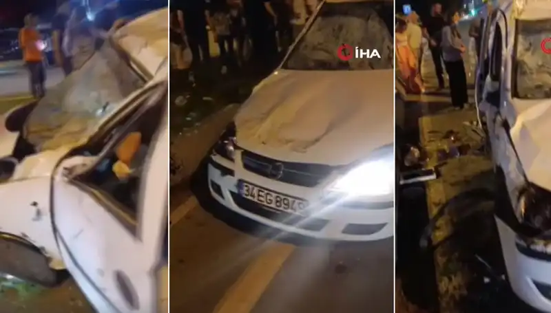 İstanbul Sahil Yolunda Şans Eseri Kurtarılan Kaza Anları
