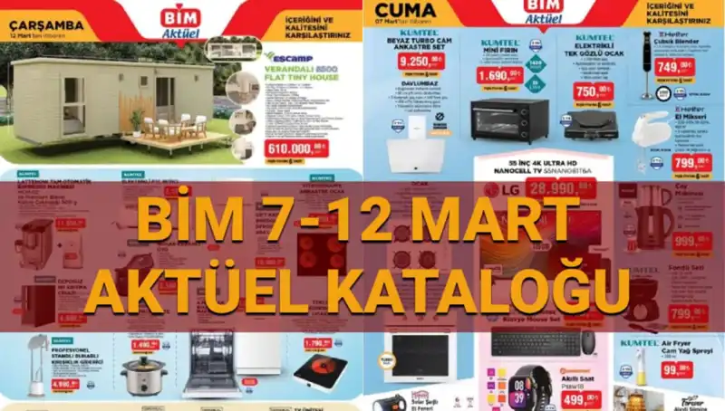 BİM Aktüel Kataloğu 11-12 Mart'ta Müşterilerini Şaşırtacak Fırsatlar Sunuyor!