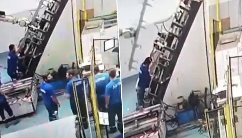 Fabrikada Korkunç Kaza: Makine Sırtına Saplandı, Çalışan Hayatta Kaldı!