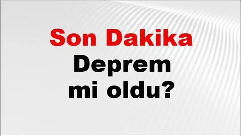Çanakkale'de Son Dakika Deprem: Nerede ve Ne Şiddette Oldu?