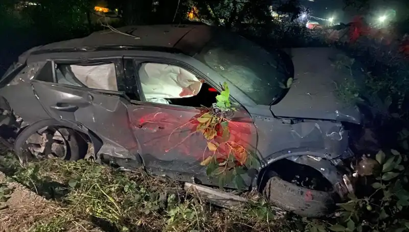 Alkollü Sürücünün Kaza Anı: Araç Takla Attı ve Hurda Yığınına Dönüştü